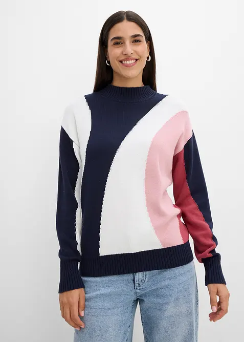 Maglione in misto cotone, bonprix