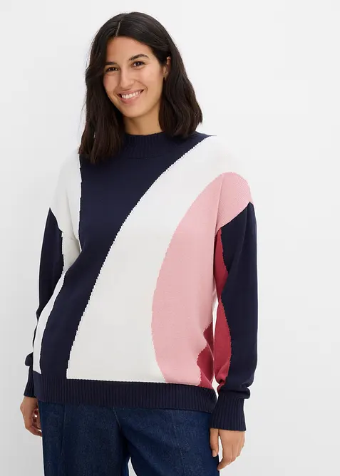 Maglione in misto cotone, bonprix