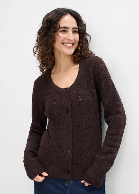 Cardigan traforato, bonprix
