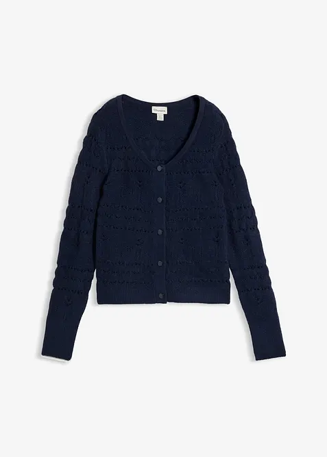 Cardigan traforato, bonprix