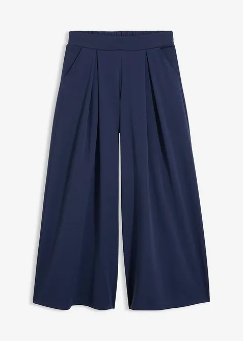 Pantaloni con elastico in vita e pinces, bonprix