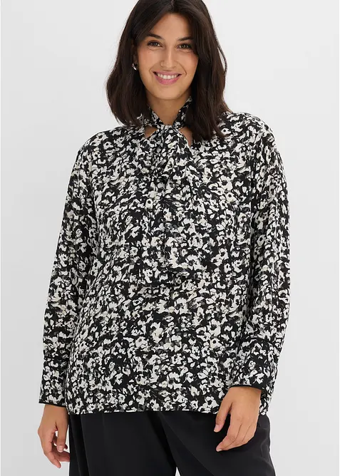 Blusa con sciarpina da annodare integrata, bonprix