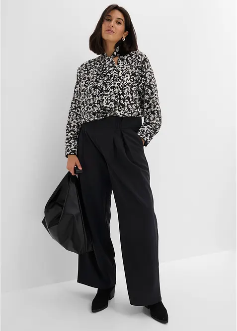 Blusa con sciarpina da annodare integrata, bonprix