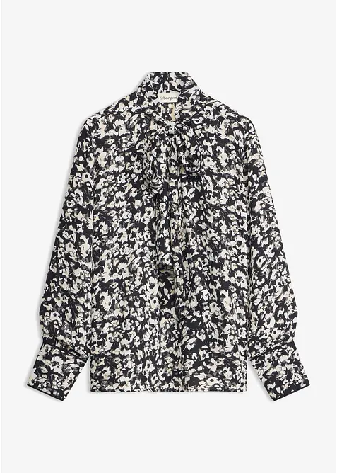 Blusa con sciarpina da annodare integrata, bonprix