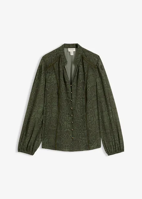Blusa con dettagli in pizzo, bonprix