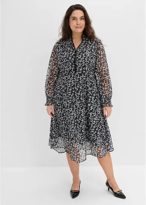 Abito midi con orlo asimmetrico, bonprix