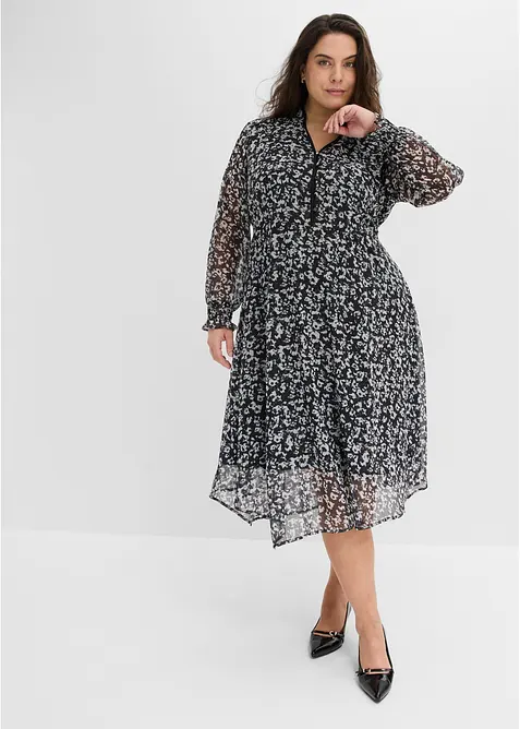 Abito midi con orlo asimmetrico, bonprix