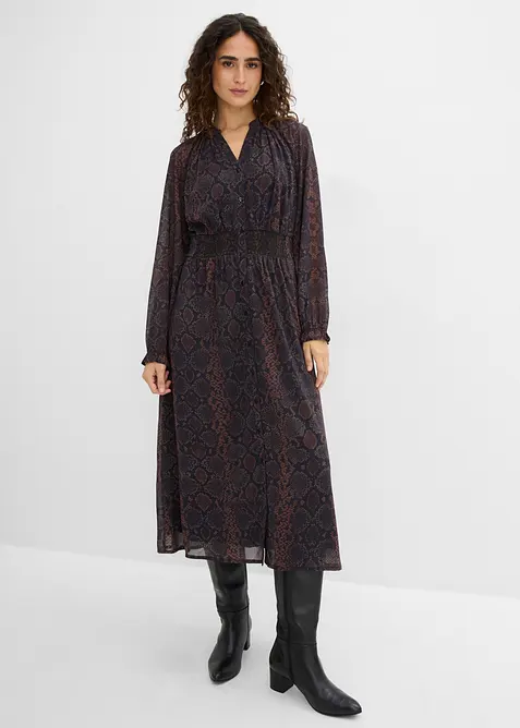 Abito di chiffon con maniche ampie, bonprix