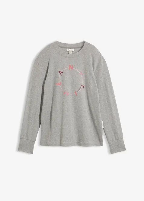 Maglia a maniche lunghe con cotone pesante, bonprix