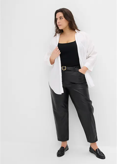 Pantaloni in similpelle, bonprix