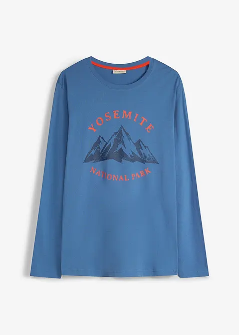 Maglia a maniche lunghe in puro cotone biologico, bonprix