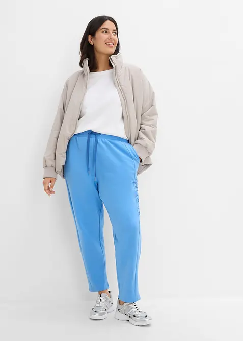 Pantaloni da jogging in misto cotone biologico elasticizzato, bonprix