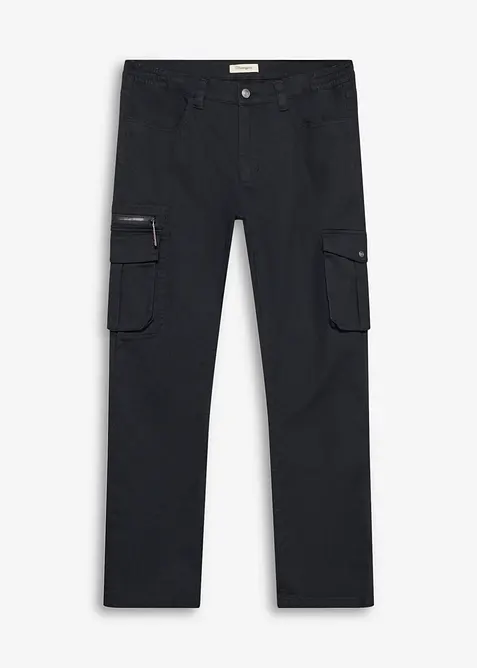 Pantaloni cargo classic fit elasticizzati con elastico in vita, straight, bonprix