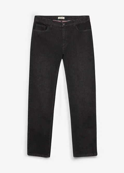Jeans regular fit straight con vita elasticizzata, bonprix