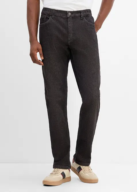 Jeans regular fit straight con vita elasticizzata, bonprix