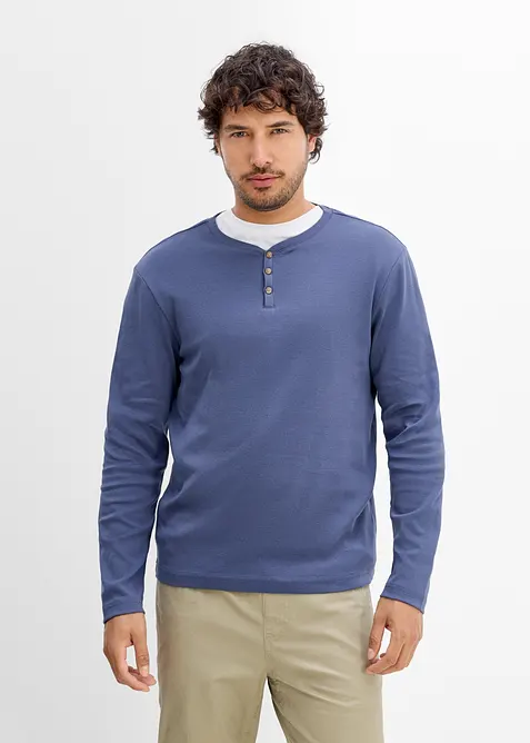 Maglia serafino a maniche lunghe (pacco da 2), bonprix