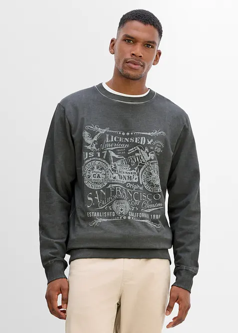 Felpa in puro cotone, bonprix