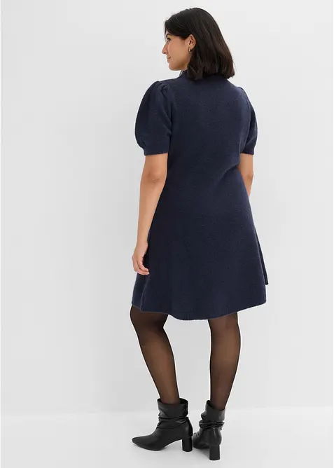 Abito in maglia con strass, bonprix