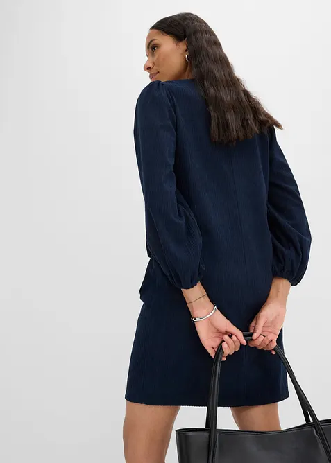 Abito in velluto con tasche, bonprix