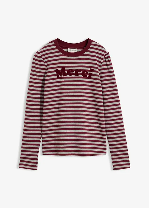 Maglia a maniche lunghe in misto cotone pesante, bonprix