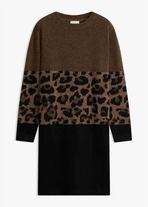 Abito in maglia jacquard, bonprix