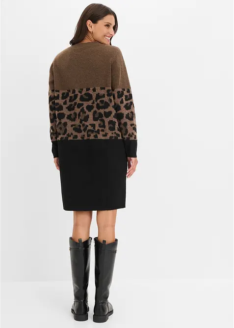 Abito in maglia jacquard, bonprix