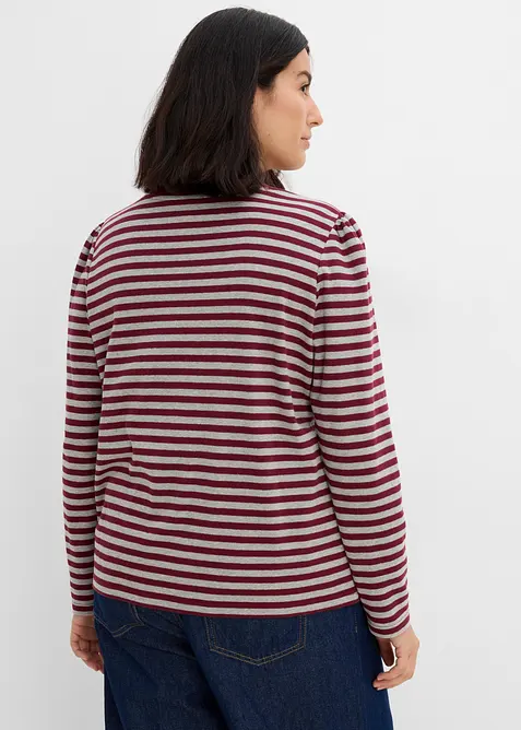 Maglia a maniche lunghe in misto cotone pesante, bonprix