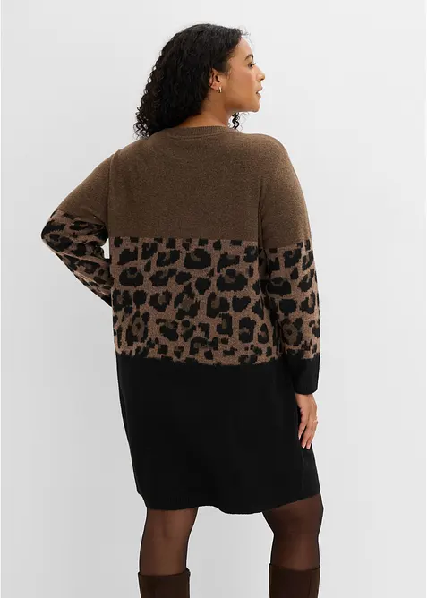 Abito in maglia jacquard, bonprix