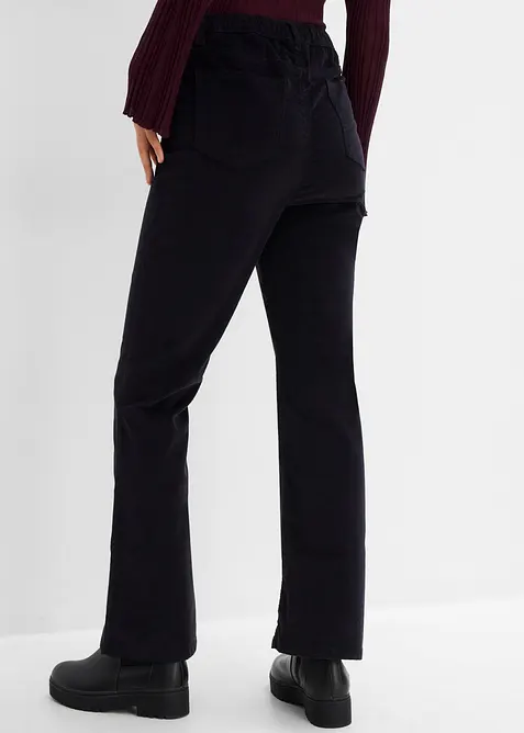 Pantaloni bootcut in velluto a coste di misto cotone, bonprix