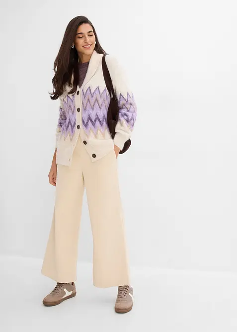 Cardigan con motivo norvegese, bonprix