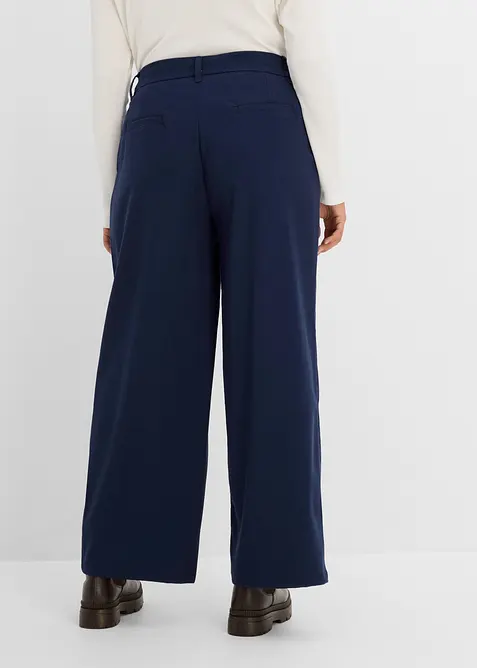 Pantaloni in misto viscosa effetto lana, bonprix