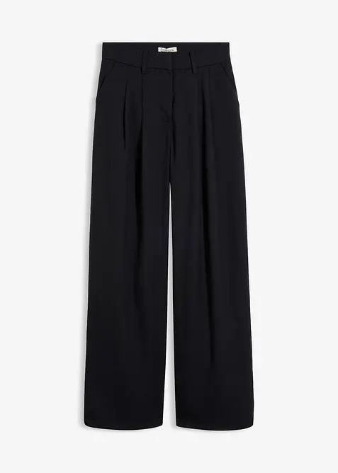Pantaloni in misto viscosa effetto lana, bonprix