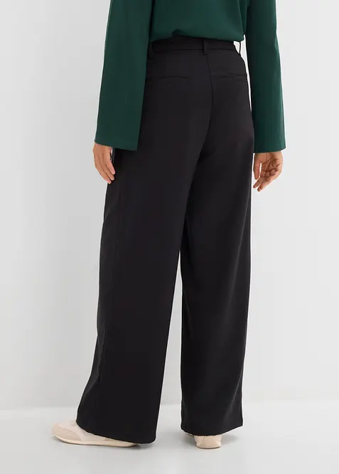 Pantaloni in misto viscosa effetto lana, bonprix
