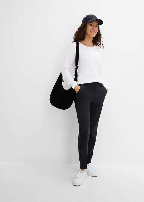 Pantaloni in misto viscosa, bonprix
