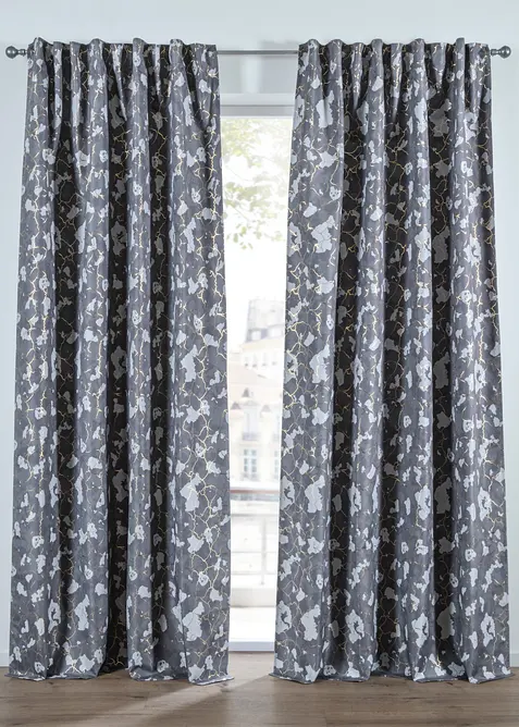 Tenda termica oscurante con stampa lucida e retro rivestito (pacco da 1), bonprix