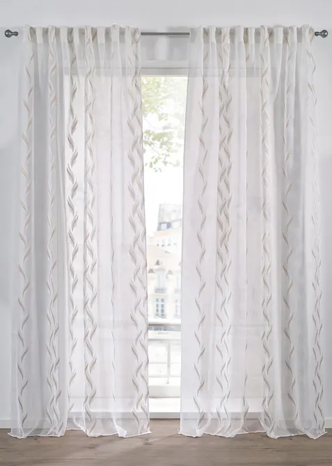Tenda jacquard semitrasparente (pacco da 1), bonprix
