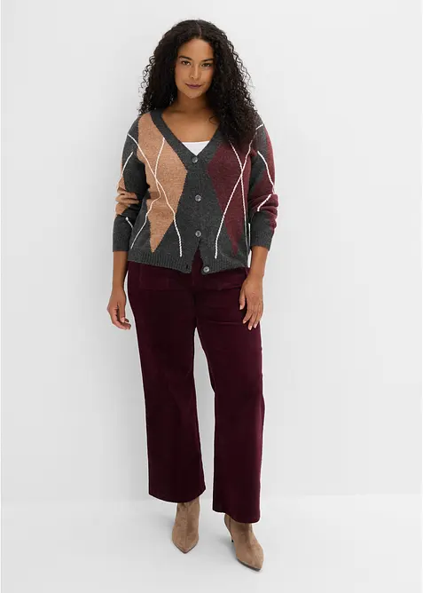 Cardigan con motivo jacquard, bonprix