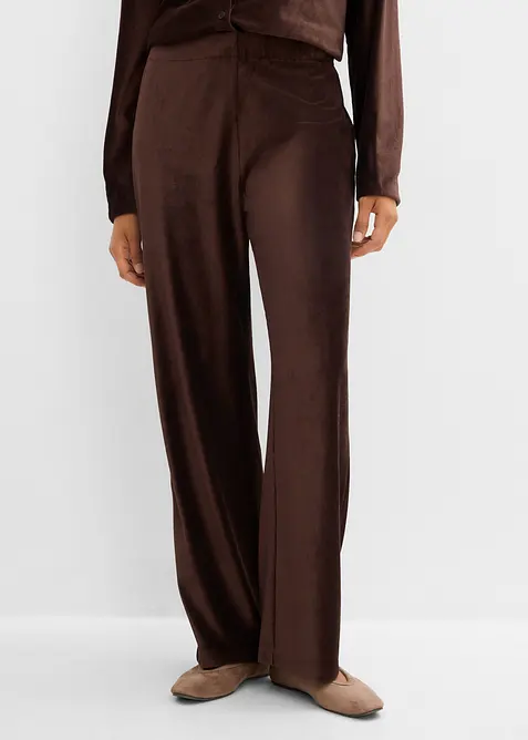 Pantaloni di velluto con vita elasticizzata, bonprix