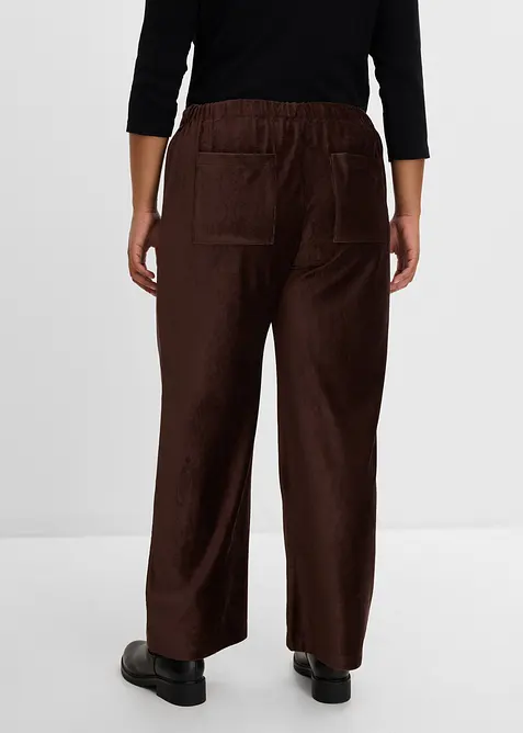 Pantaloni di velluto con vita elasticizzata, bonprix
