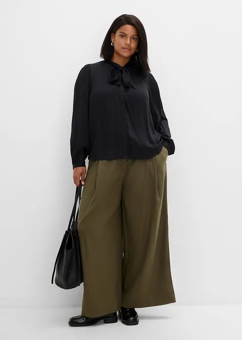 Blusa in puro modal con sciarpina integrata, bonprix