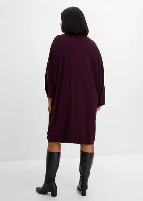 Abito in maglia di misto viscosa  con dettaglio a sciarpa, bonprix