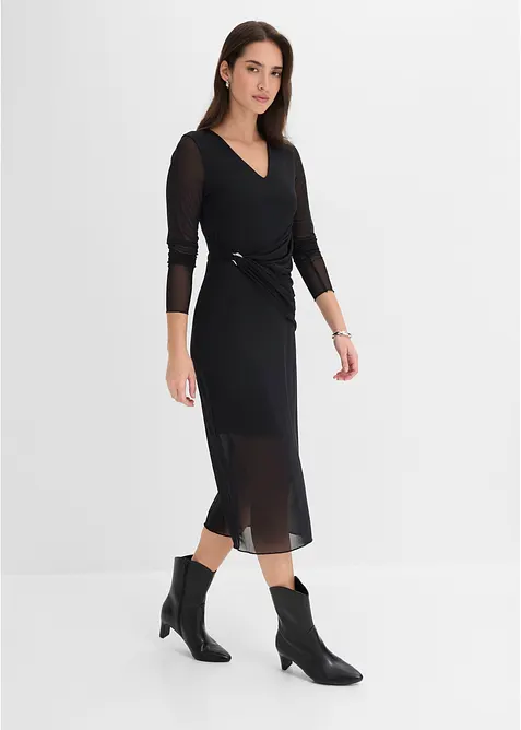 Abito di jersey sciancrato, bonprix