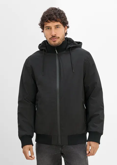 Bomber invernale impermeabile con caldo e morbido pile effetto peluche., bonprix
