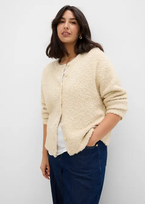 Cardigan teddy, bonprix