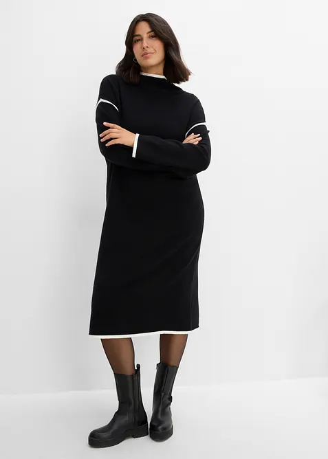 Abito in maglia di misto cotone, bonprix
