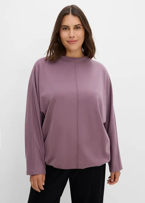 Maglia a maniche lunghe in cotone biologico pesante, bonprix
