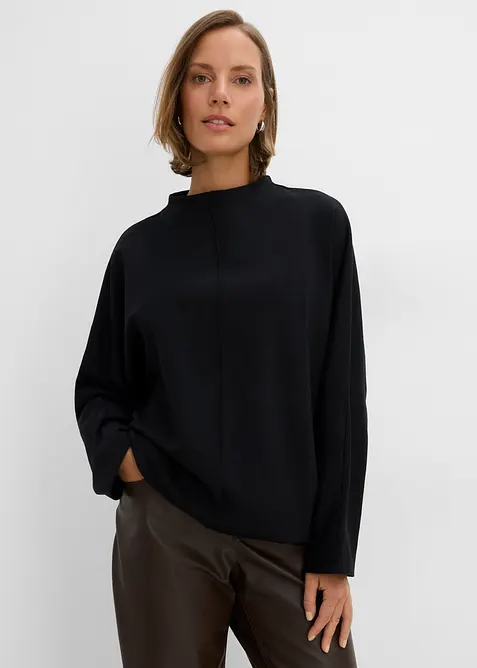 Maglia a maniche lunghe in cotone biologico pesante, bonprix