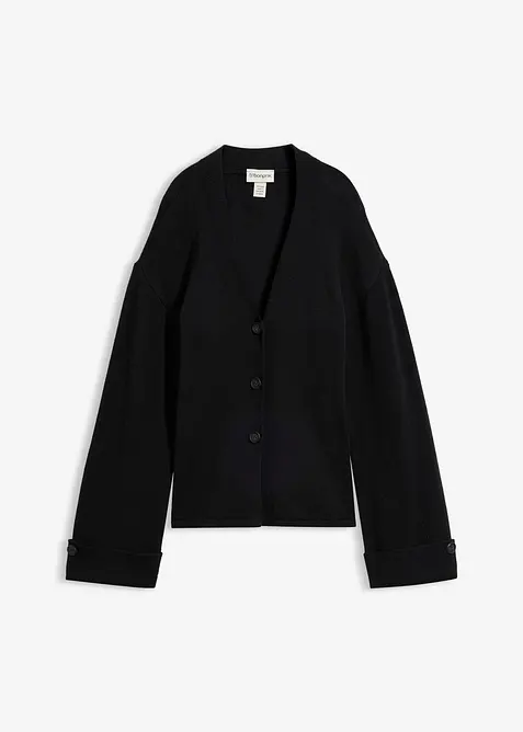 Cardigan sfiancato in misto viscosa, bonprix