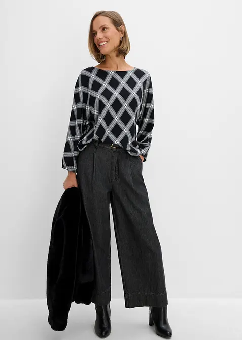 Maglione in misto viscosa fine, bonprix