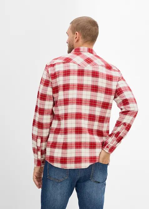 Camicia in flanella di puro cotone, bonprix